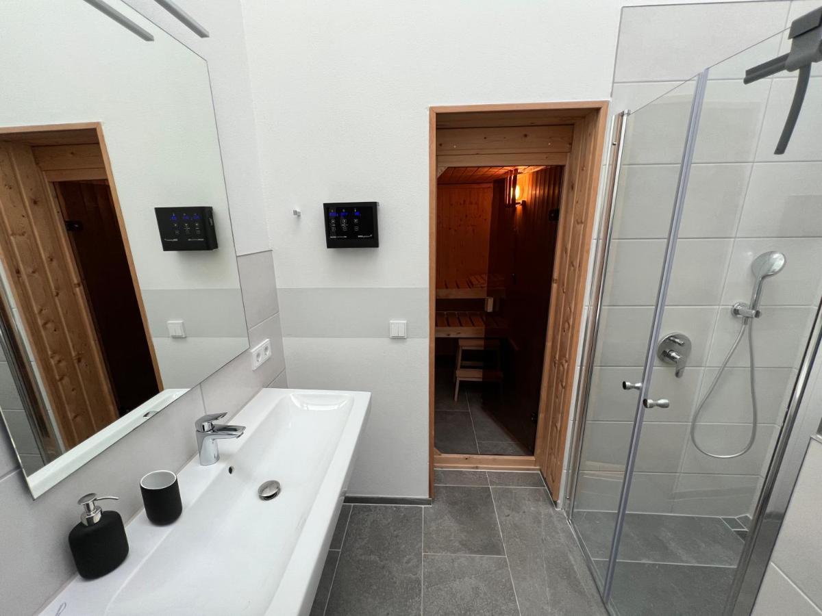 Ferienhaus Auszeit Mit Sauna Schwarz Dış mekan fotoğraf